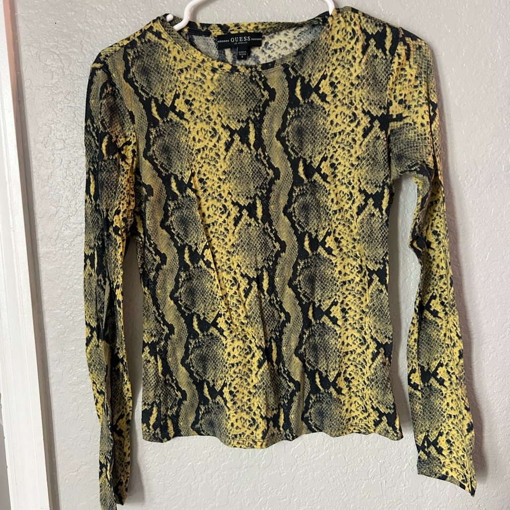 Guess snakeskin shirt